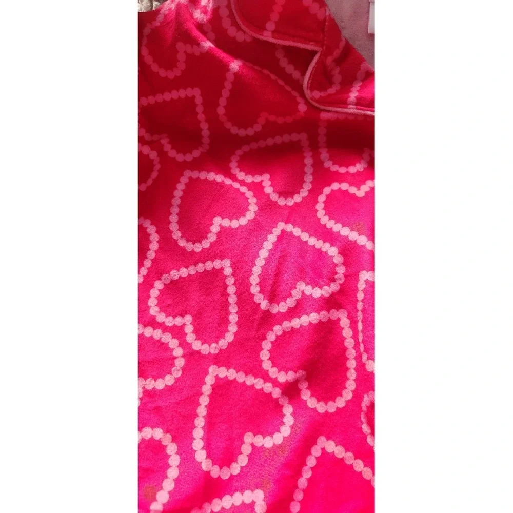 NEW Art Class Girls 2pc Hearts Short Sleeve Pajama Set Pink Large 10/12‎